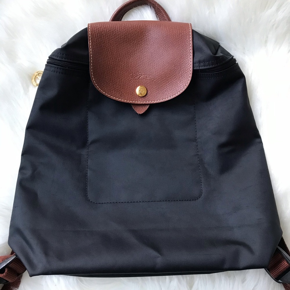 Longchamp Le Pliage Black Backpack